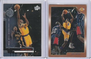 lot 23 image: 1998 Kobe Bryant Topps #68, 1998 UD #172