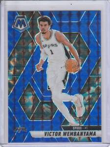 lot 50 image: 2024-25 Victor Wembanyama Panini Mosaic Blue #31, #141199