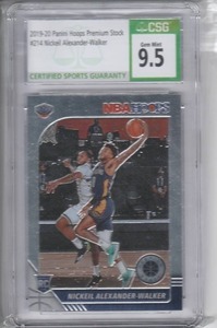 lot 66 image: 2019-20 Nickeil Alexander Walker Panini Hopps Premium Stock RC #214