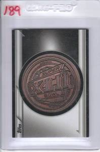 lot 78 image: 2015 Topps Super Bowl XLII Commemorative Coin Card #NFLSBC-42