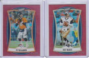 lot 80 image: 2022 Panini Player of the Day - Peyton Manning #83 #2599, Kurt Warner #96 #2599