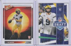 lot 83 image: 2024 JJ McCarthy Rookies - Score Draft #4, Hot Rookies #11