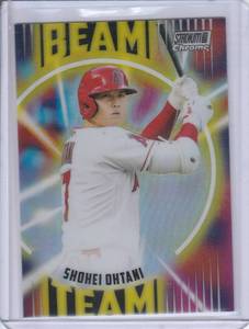 lot 88 image: 2022 Shohei Ohtani Topps Chrome Stadium Club Beam Team #BT-13