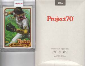 lot 99 image: 2021 Topps Project 70 Fernando Tatis Jr 1989 by Alex Pardee, Predator #411 with Box