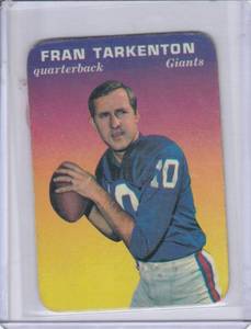 lot 103 image: 1970 Topps Glossy Fran Tarkenton #15 of 33