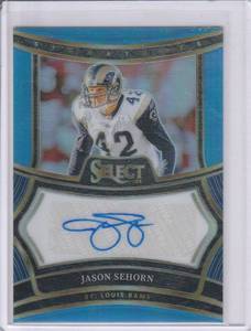 lot 108 image: 2024 Jason Sehorn Panini Select Signatures Auto #SP-JSN #4549