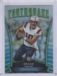 lot 143 image: 2024 Drake Maye Topps Chrome Youthquake Refractor #Y-2