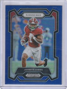 lot 150 image: 2024 Jahmyr Gibbs Panini Prizm Draft Picks Blue #44, #91199