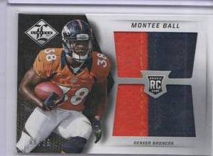 lot 153 image: 2013 Panini Limited Event Worn Material Montee Ball RC #29, #8899