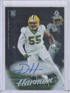lot 155 image: 2025 Panini Luminance Derrick Harmon RC Auto #148, #305700