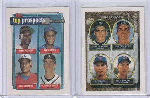 lot 165 image: Chipper Jones - 1992 Top Prospects RC #551, 1993 Top Prospects Gold #529