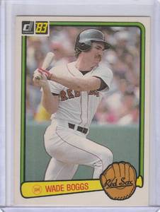 lot 179 image: 1983 Donruss Wade Boggs RC #586