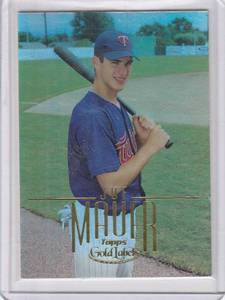 lot 193 image: 2002 Joe Mauer Topps Gold Label RC #164