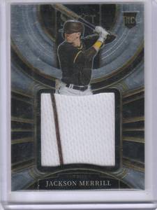 lot 194 image: 2023 Jackson Merrill Panini Select RC Patch #PJS-JM