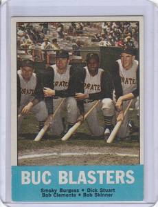 lot 218 image: 1963 Topps Roberto Clemente Buc Blasters #18