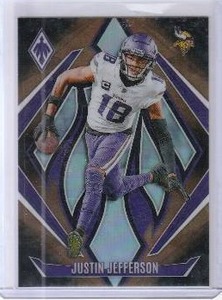 lot 229 image: 2024 Justin Jefferson Panini Phoenix Gold Fade #91 #32125