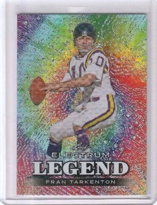 lot 230 image: 2024 Fran Tarkenton Leaf Electrum Legend #42 #1425