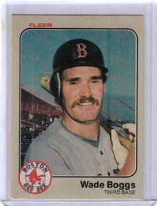 lot 237 image: 1983 Fleer Wade Boggs RC #179