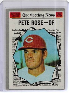 lot 239 image: 1970 Pete Rose Topps The Sporting New #458