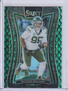 lot 245 image: 2024 Panini Select Dragon Scale Prizm Suite Level Quinnen Williams #369 #1281