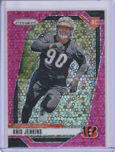 lot 109 image: 2024 Kris Jenkins RC Panini Prizm Pink Disco #364 #1925