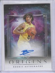 lot 125 image: 2023-24 Origins Rookie Autographs Brice Sensabaugh RC #RA-BSU