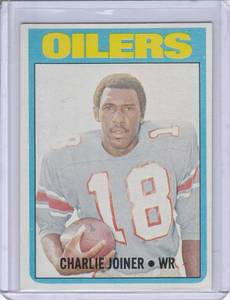lot 168 image: 1972 Topps Charlie Joiner RC #244