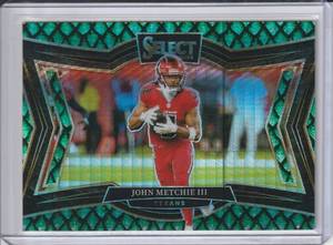 lot 249 image: 2024 Panini Select Dragon Scale Prizm Field Level John Metchie III #452 #4070