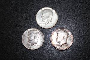 1967-1968 U.S. Kennedy Silver Half Dollars