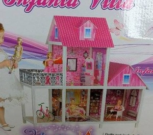 lot 101 image: Infanta Villa Dollhouse 39 Tall $39.99 Retail - Brand New