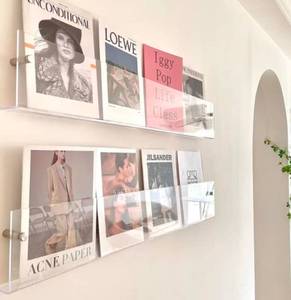 lot 109 image: Acrylic Magazine or Book Holder 2 Pack 24 $37.99 Retail - Brand New