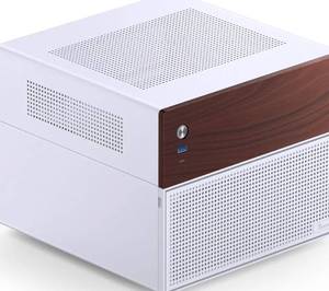 lot 117 image: PC Case NAS Walnut Wood 8 Drive Bay 4 Hot Swap 2 Non Micro ATX $127.99 Retail - Brand New