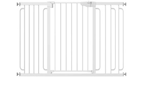 lot 119 image: Cumbor Safety Gate 29.7 to 57 Wide White $229.99 Retail - Brand New