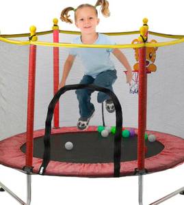 lot 127 image: Kids Mini Trampoline 36 Blue $69.99 Retail - Brand New