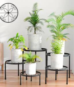 lot 134 image: Metal Plant Stands 5 Piece - Brand New
