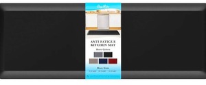 lot 156 image: Kitchen Mat Anti Fatigue Black 17 x 47 $39.99 Retail - Brand New