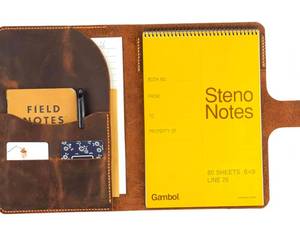 lot 212 image: Leather Notebook Cover 6 x 9 - Brand New
