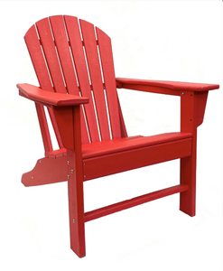 lot 33 image: Adirondack Chair - Classic Polywood  Red