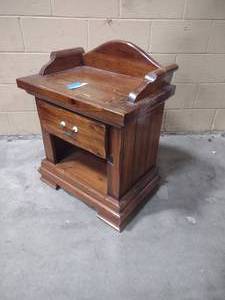 lot 97 image: night stand with drawer