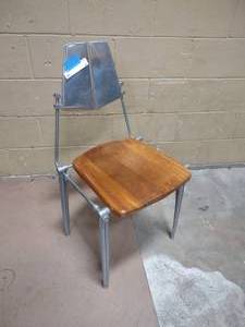 lot 8 image: Robert johnson cast aluminum chair