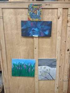 lot 23 image: hand painted on canvas