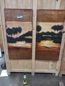 lot 38 image: 2 paint on canvas