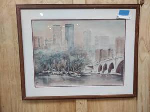 lot 77 image: Minneapolis stone arch bridge.