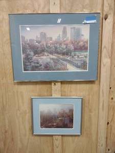 lot 69 image: Minneapolis cityscape print and picture