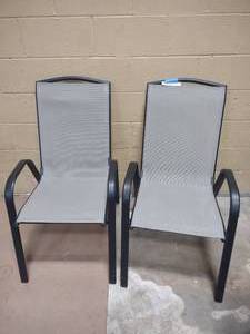 lot 3 image: 2 patio chairs