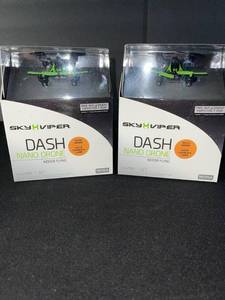 lot 86 image: Sky Viper Dash Nano Drone 2-Pack - Indoor Flying, Auto Hover, Launch & Land