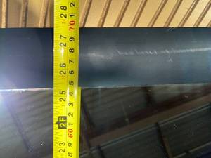 lot 101 image: Black Framed Standing Mirror - Full-Length Mirror on Metal Stand