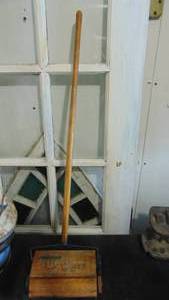 lot 76A image: Cute Vintage Little Queen Wooden Toy Sweeper