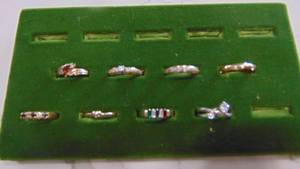 lot 10 image: 7-Costume Rings