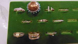 lot 16 image: 10-Costume Rings